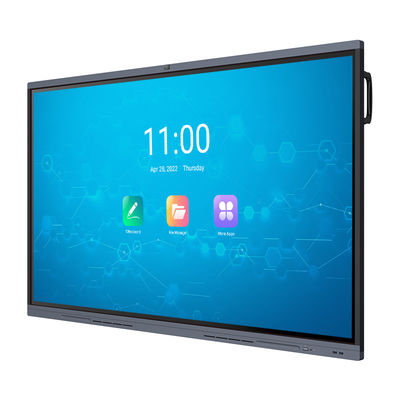 H11S 65 इंच 4K कॉन्फ्रेंस बोर्ड 8G RAM UHD स्मार्ट इंटरएक्टिव फ्लैट पैनल