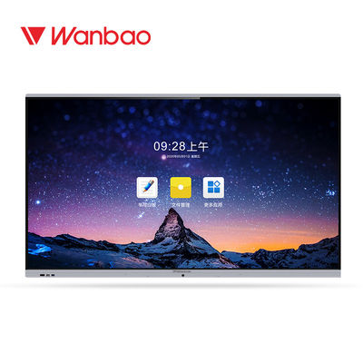 स्कूल ऑफिस स्मार्ट इंटरएक्टिव व्हाइटबोर्ड 75 '' एलईडी 4K आईआर टच डिजिटल टीवी