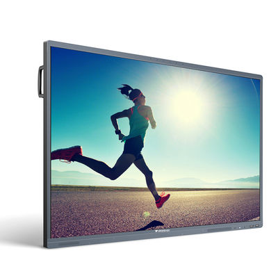 65 इंच UHD 4k एलईडी इंटरएक्टिव टच स्क्रीन मॉनिटर एलसीडी स्मार्ट बोर्ड टीवी पीसी के साथ ऑल इन वन